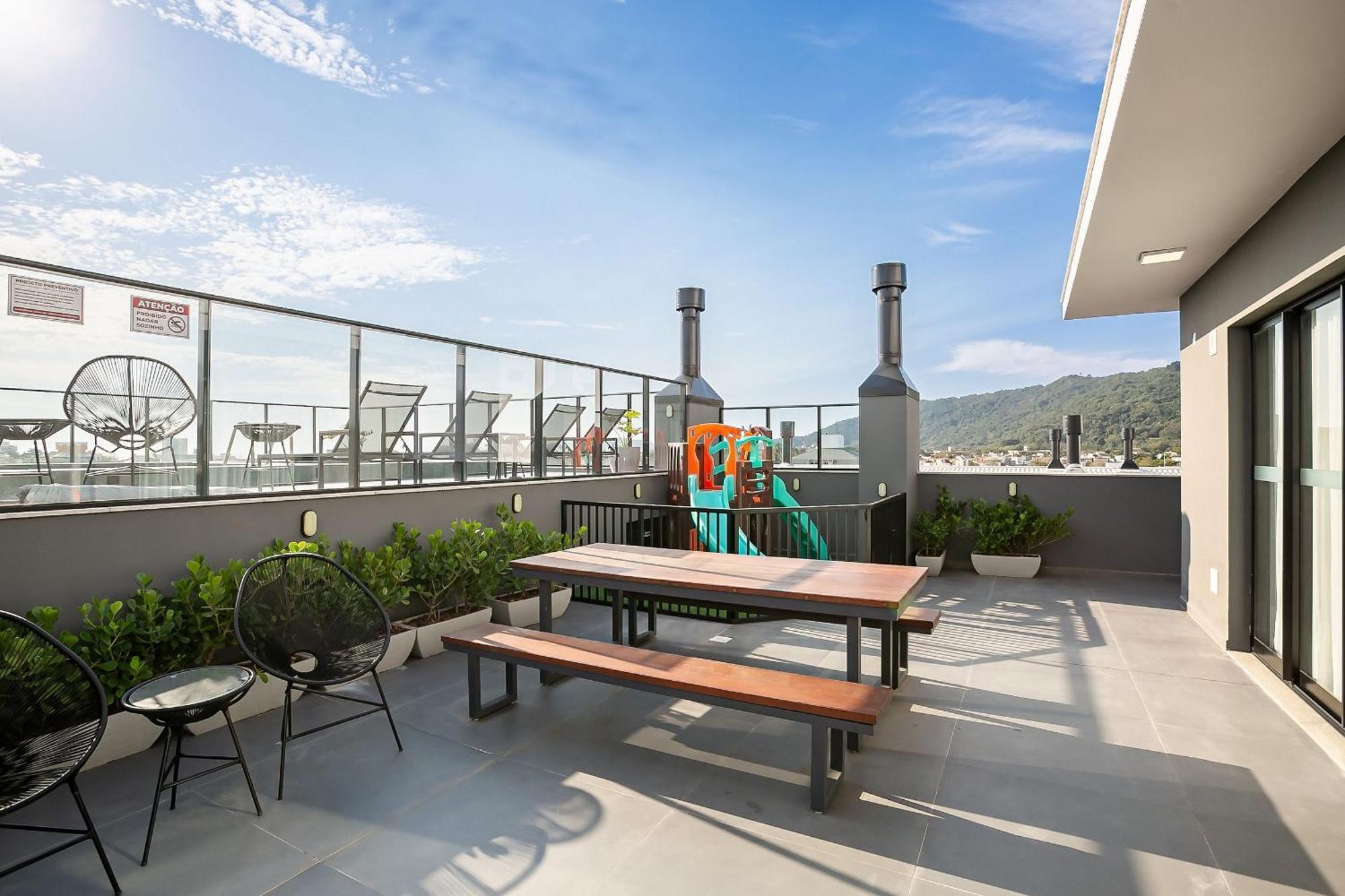 Wi-Fi 1000Mb | Piscina No Rooftop #Cha07 Apartment Florianópolis Екстериор снимка